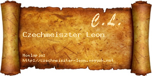 Czechmeiszter Leon névjegykártya